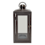 Cole Black Wood Gunmetal Lantern, 18"