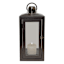 Cole Black Wood Gunmetal Lantern, 18"
