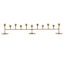 11-Taper Gold Metal Candle Runner, 30"