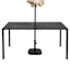 Grammercy Rectangle Patio Dining Table, Black