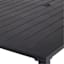 Grammercy Rectangle Patio Dining Table, Black
