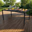 Grammercy Rectangle Patio Dining Table, Black
