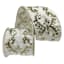 4" Gold & White Sequin Ribbon, 5yd
