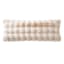 The Cozy Shop White Luxury Pom Pom Faux Fur Throw Pillow, 14x36
