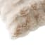 The Cozy Shop White Luxury Pom Pom Faux Fur Throw Pillow, 14x36
