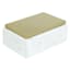 White Marble Box with Gold Metal Lid, 6x4x2.5