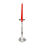 Glass Stem Pillar Candle Holder, 12"