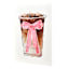 Coffee with Pink Bow Canvas Wall Art, 12x16