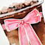 Coffee with Pink Bow Canvas Wall Art, 12x16