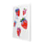 Strawberries with Bows Canvas Wall Art, 12x16