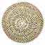 Natural Seagrass Binding Round Placemat, 15"
