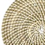 Natural Seagrass Binding Round Placemat, 15"