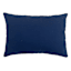 Navy Blue Striped Woven Throw Pillow, 14x20