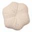 Textured Neutral Pumpkin Shaped Throw Pillow