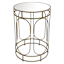 Providence Abby Mirrored Drum Accent Table, Gold