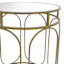 Providence Abby Mirrored Drum Accent Table, Gold