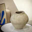 White Ceramic Vase, 9.5"