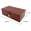 Brown Leather Box, 10x6