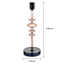 Black Brown Glass Candle Holder, 9.8"