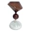 Brown & Clear Glass Hourglass, 7"
