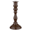 Brown Ceramic Taper Candle Holder, 9"