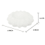 White Swirl Ceramic Tray, 6x2.2
