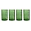 Set of 4 Spectra Green Highball Glasses, 15oz