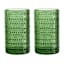 Set of 4 Spectra Green Highball Glasses, 15oz