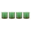Set of 4 Spectra Green Double Old Fashioned Glasses, 13oz