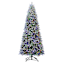 (D4) Pre-Lit Flocked Alberta Spruce Tree, 12'