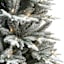 (B18) Snowy Dot Glittered Blue Spruce Christmas Tree, 7.5'