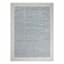 (A529) Linwood Blue Tufted Area Rug with Border, 5x7