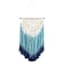 Blue Macrame Wall Decor, 20x35