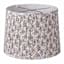 Pink Pleated Patterned Tapered Medium Lamp Shade, 14x16x12