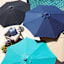 Black Crank & Tilt Round Patio Umbrella, 7.5'
