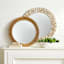 Whitewashed Organic Wooden Decorative Bowl, 21x11