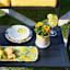 Lemon Print Melamine Salad Plate
