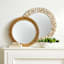 Ty Pennington Natural Driftwood Round Wall Mirror, 35"