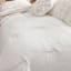 Found & Fable 3-Piece White Cotton Arabesque Jacquard Comforter Set, Full/Queen