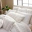 Found & Fable 3-Piece White Washed Microfiber Quilt Set, Full/Queen