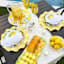 Lemons Salt and Pepper Shakers With Caddy