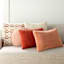 Honeybloom Pink Stripe Slub Round Pillow