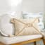 Honeybloom Neutral Sailors Knot Throw Pillow, 14x20