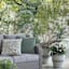 Anisa Brown & White Outdoor Planter, Medium