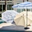Calisto Pinstripe Crank & Tilt Round Patio Umbrella, 9'