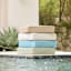 Neutral Tempo Grain Premium Outdoor Deep Seat Cushion