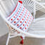 Honeybloom Patriotic Stars & Stripes Woven Throw Pillow, 14x20