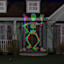 Color-Changing Fluttering Fright Skeleton Lightshow Projection