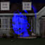 Blue Scary Female Zombie Lightshow Projection Portrait Illusions