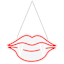 LED Lighted Neon Vampire Mouth Sign